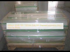 800mm عرض 150/100 Mic EVA PET فيلم التصفيح الحراري 3 بوصة للصور