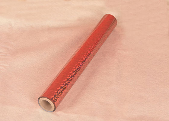 اللون الأحمر اللاصق الوقائي 1000m 3 بوصة الورق الأساسي لفيلم التصفيف الحراري للتعبئة والتغليف الراقية