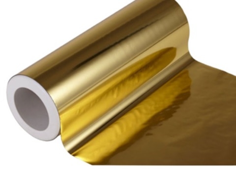 Good price PET vacuum-metallized gold aluminum foil packaging film with mirror metallic luster is perfect for high-end printing الانترنت