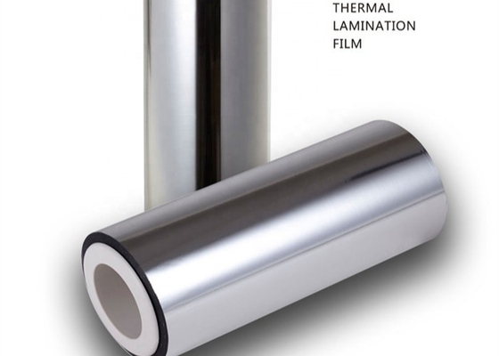 Good price الفيلم الملمع الحراري BOPP الملمع بالبلازما الحديدية 21μm Nano-Gloss للسرعة حرارة الطابع التعبئة والتغليف الطول المخصص الانترنت