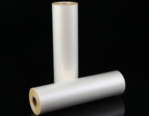 Good price 1920mm 35mic Matt / Glossy BOPP / PET Hot Melt Lamination Film لتغليف الورق الانترنت